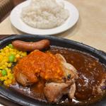 鉄板ハンバーグミックスグリル(ガスト 千歳船橋店 )