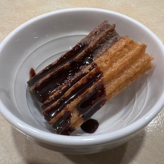 試食用チュロスチョコソース(ガスト 千歳船橋店 )