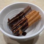 試食用チュロスチョコソース