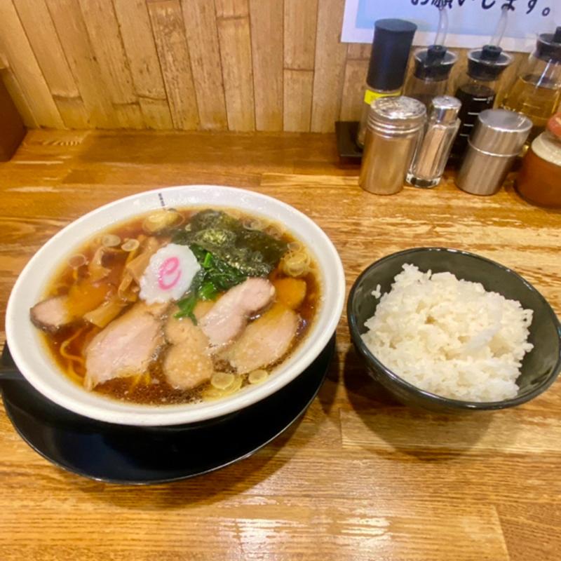 生姜醤油らーめん　半ライス(新潟長岡生姜醤油らーめん みずさわ 東川口店)