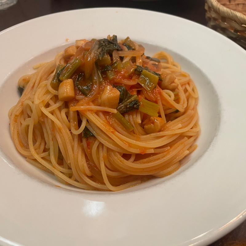 パスタランチ(小貝柱と小松菜のトマトソース(Capanna カパンナ)