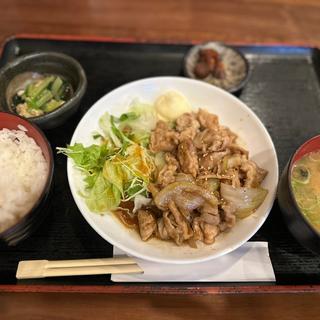 豚しょうが焼き定食(炭火焼鳥トリトモ)