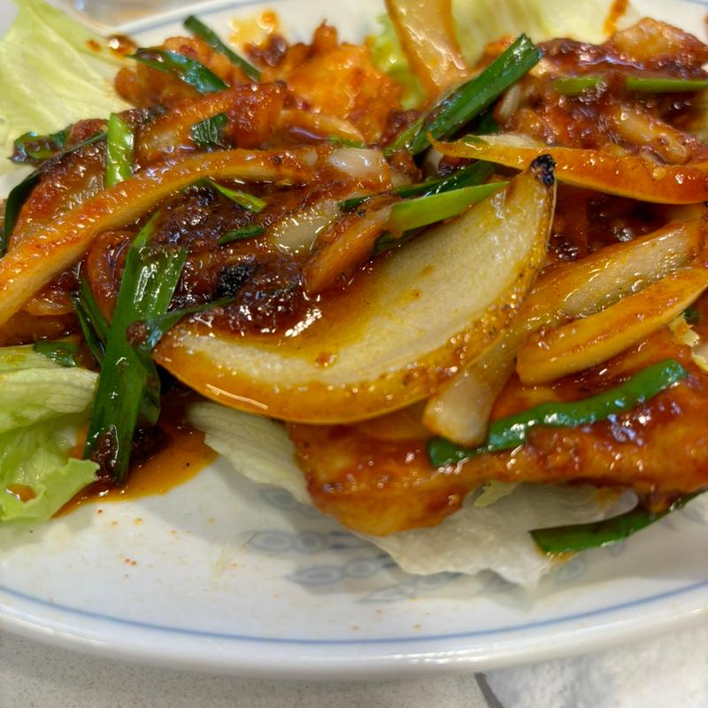 ホルモン炒め(ニュータンタン草加)