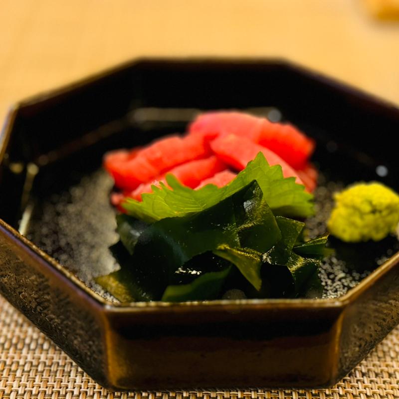 マグロの赤身(らぁめん はち麺)