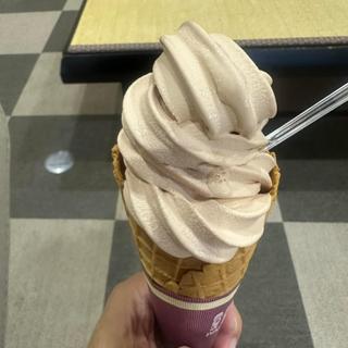 マロンソフトクリーム(やさと温泉ゆりの郷)