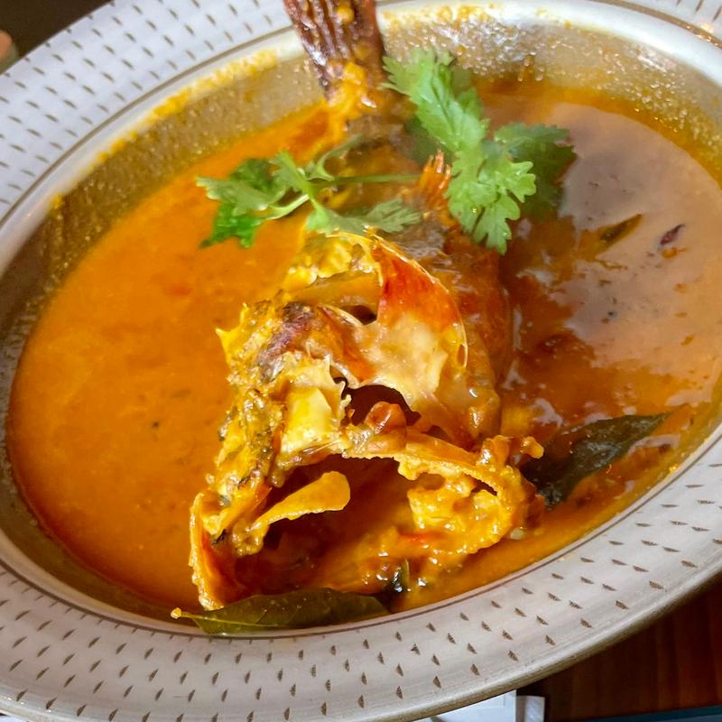 アラカブフィッシュカレー＆真タコと枝豆のプラオ(スプーンソング)