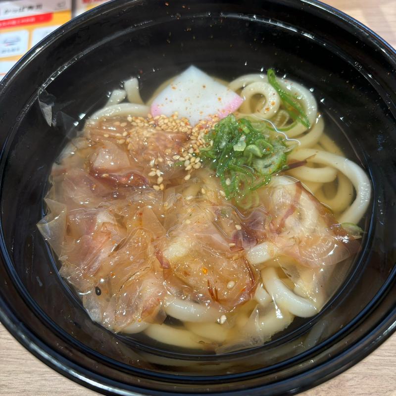 マグロぶしたっぷりのうどん(かっぱ寿司 吉祥寺駅北口コスモビル店)