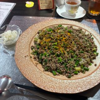 ネギまみれの肉キーマ　ニンニクの芽入りスペシャル(カレー&スパイス創作料理 ラヴィリンス)