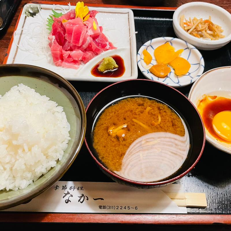 鮪なかおち定食(なか一)