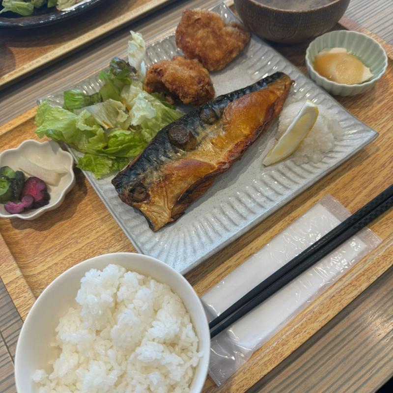 サバの塩焼き定食(釜戸飯 ふらり庵)