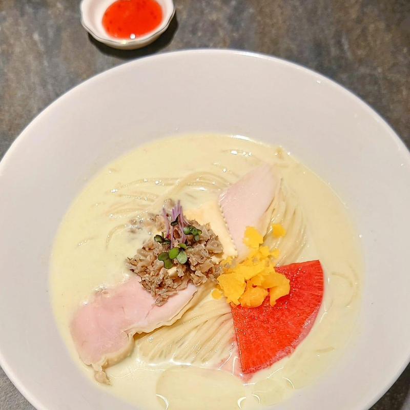 枝豆の冷やしラーメン(宮元製麺)