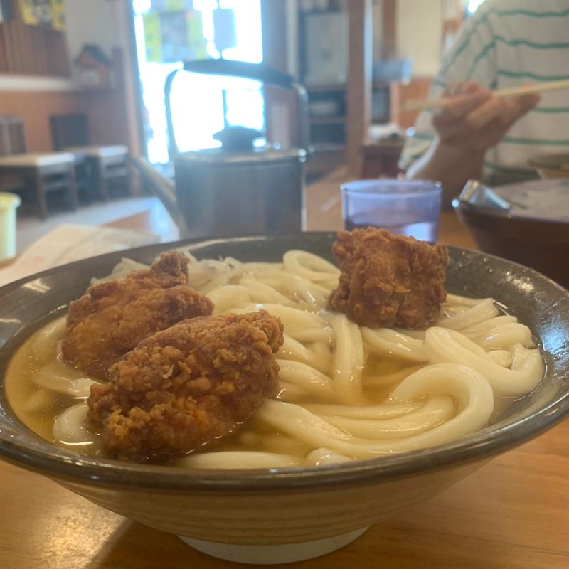 唐揚げうどん(牧のうどん 大野城店)