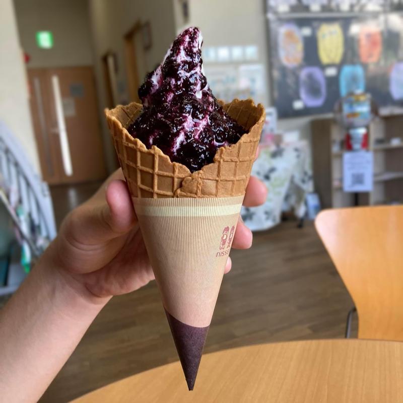 ブルーベリーソフト(蔵元八義 道の駅はくしゅう店)