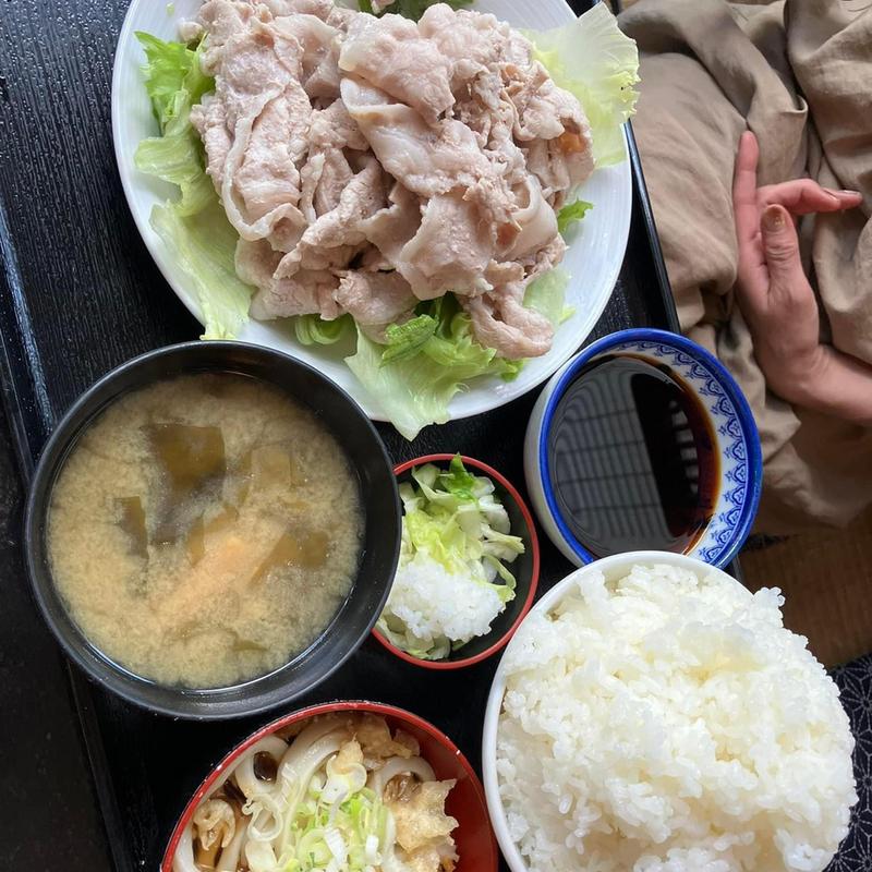 豚しゃぶしゃぶ定食 ポン酢(古都)