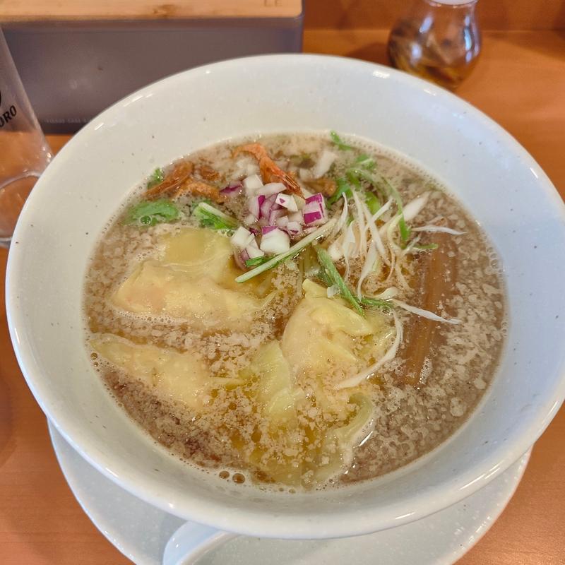 煮干し正油蝦ワンタンソバ(あそぶ龜)