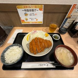 上ロースかつ定食(とんかつ檍 五反田店)