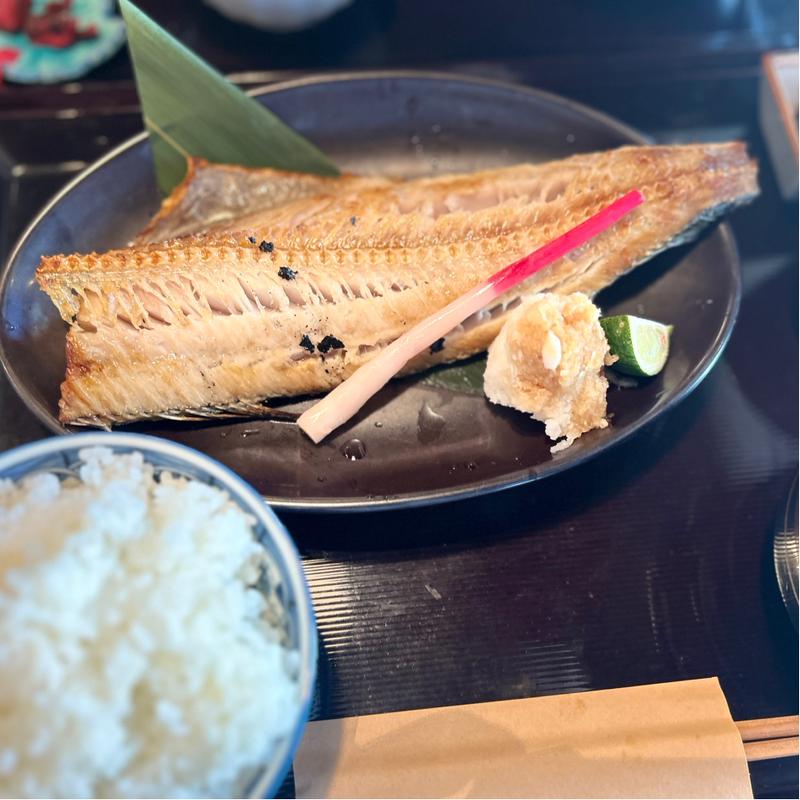 しまほっけの一夜干し定食(豊洲奈良屋 豊洲千客万来1階)