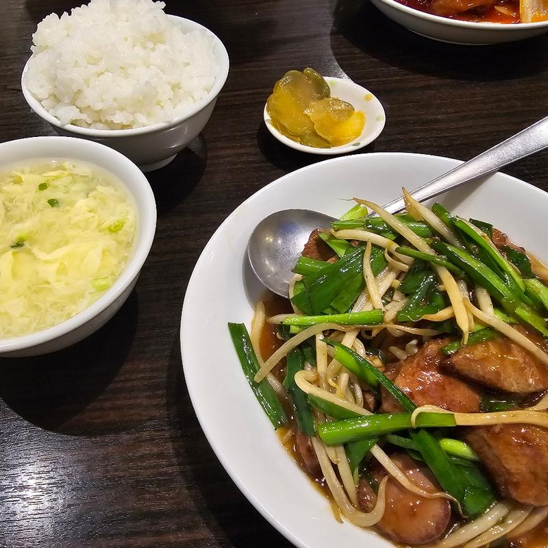 ニラレバー定食(大上海)