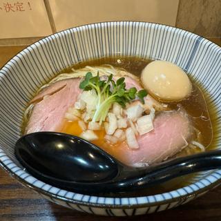 荒炊き煮干し蕎麦(味玉)(夜空と大地sake＆noodle)