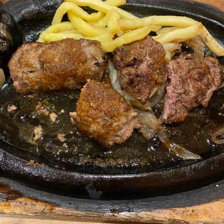 がんこハンバーグ&黒毛アンガスステーキブロンコセット(ステーキハウス ブロンコビリービバモール美原南インター店)