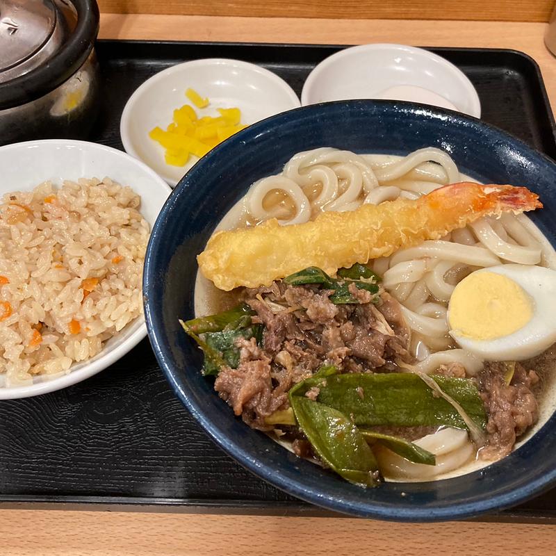 ミニうどんセット(牧のうどん 博多バスターミナル店)