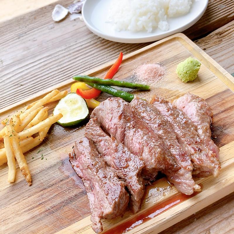 ランチステーキセット（塩わさび）(CORAL CAFE 310)