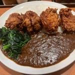 からあげカレー＋ほうれん草