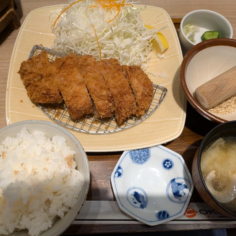 厚切りカツ御膳(とんかつと釜炊きご飯 ゆきひら イオンスタイル碑文谷店)