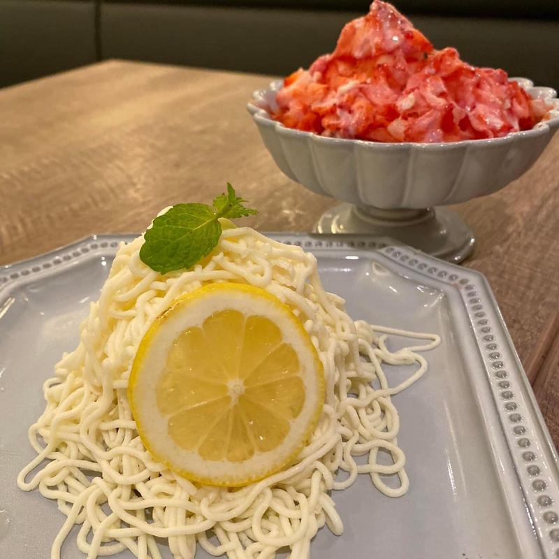 生イチゴけずりのカッサータ レモンブラン(SALVATORE CUOMO Cafe テラスモール湘南)