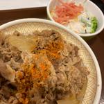 牛丼 大盛+サラダ(すき家 多摩乞田店 )