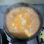 サムギョプサルセット(ヨプの王豚塩焼（熟成肉専門店）GEMS新橋店)