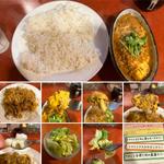 5種のきのこと合挽き肉の森盛りカレーにふわ卵