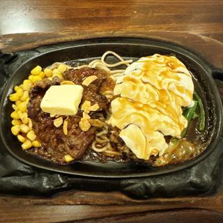 スライスステーキ100g&ハンバーグ140g(ステーキのくいしんぼ 中目黒店 )