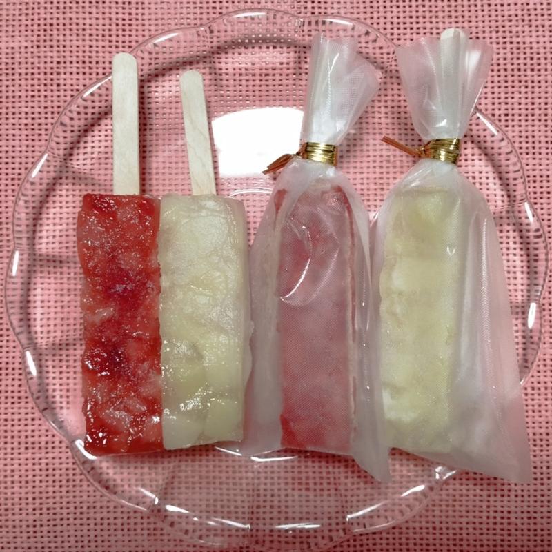 葛バー(いちご、白桃)4本セット(和菓子 くまがい)