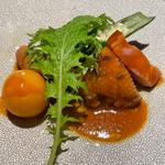 信州黄金軍鶏のトマト煮込み(Restaurant 溪)