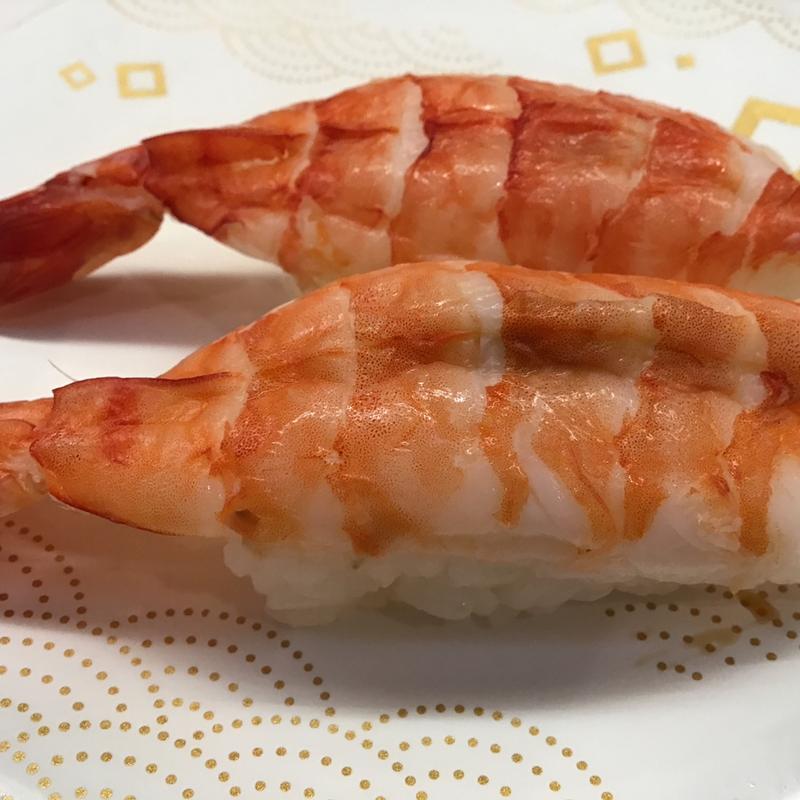 上蒸しエビ(うまい鮨勘 石巻支店)