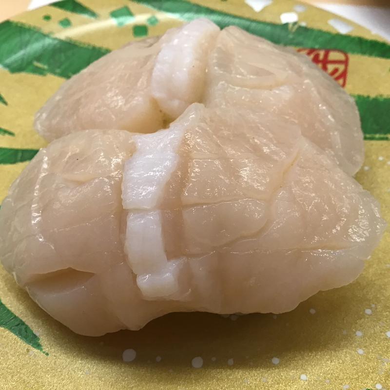 帆立握り(うまい鮨勘 石巻支店)