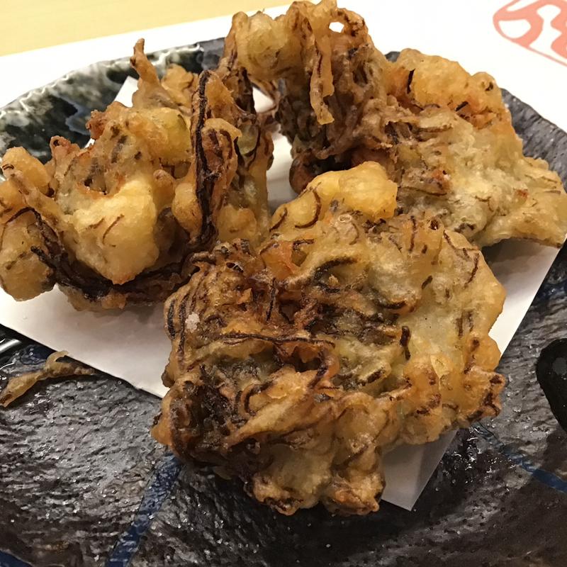 もずく酢天ぷら(うまい鮨勘 石巻支店)
