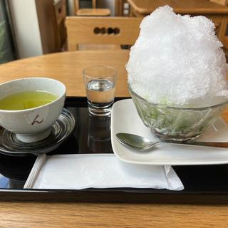 氷抹茶あずき(羽二重団子 本店)