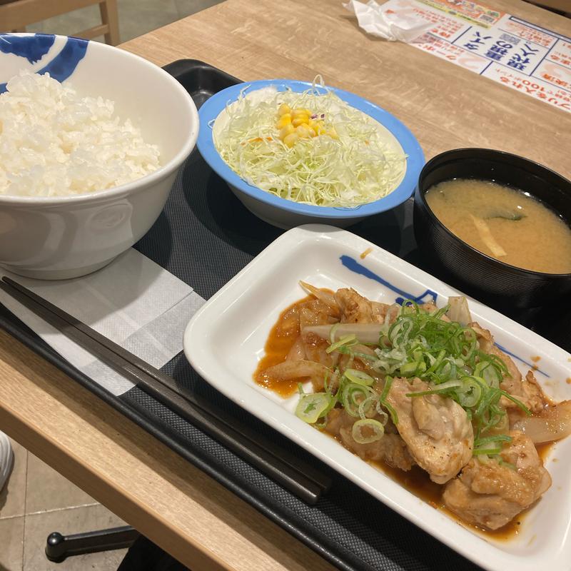 鶏のバター醤油炒め定食(松屋 高津店 )
