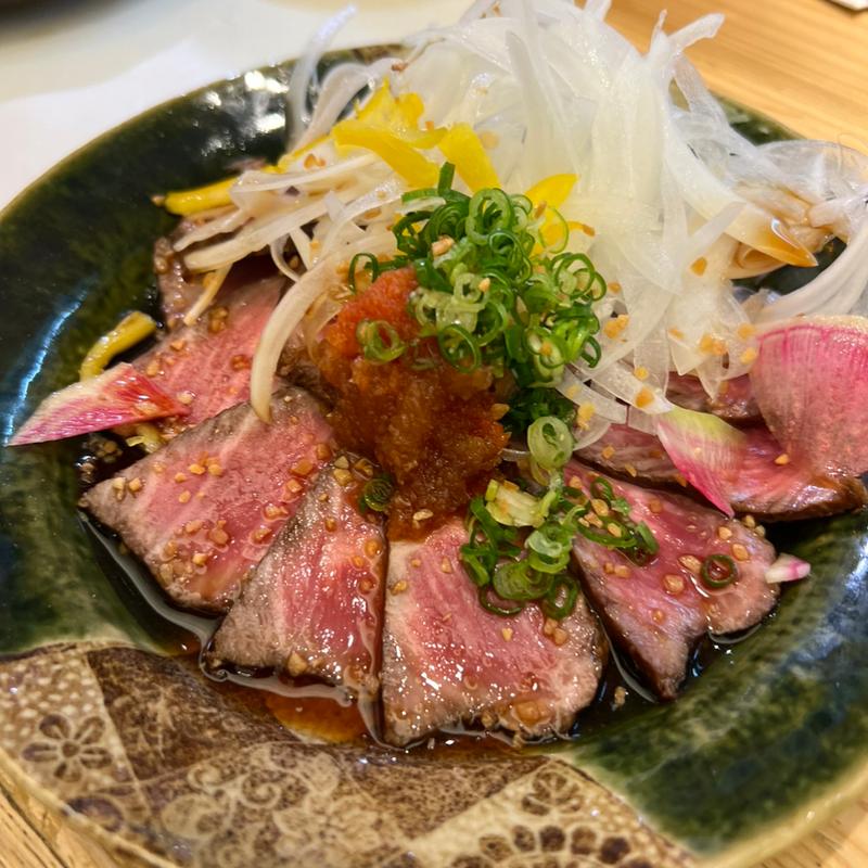 黒毛和牛のタタキ(四季の味 かがし)