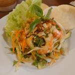 千 牛肉とパパイヤ