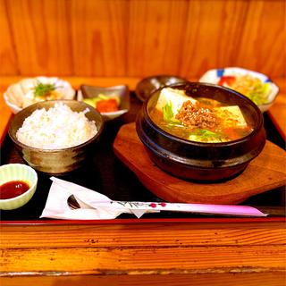 納豆スンドゥブ定食(チャグンパン)