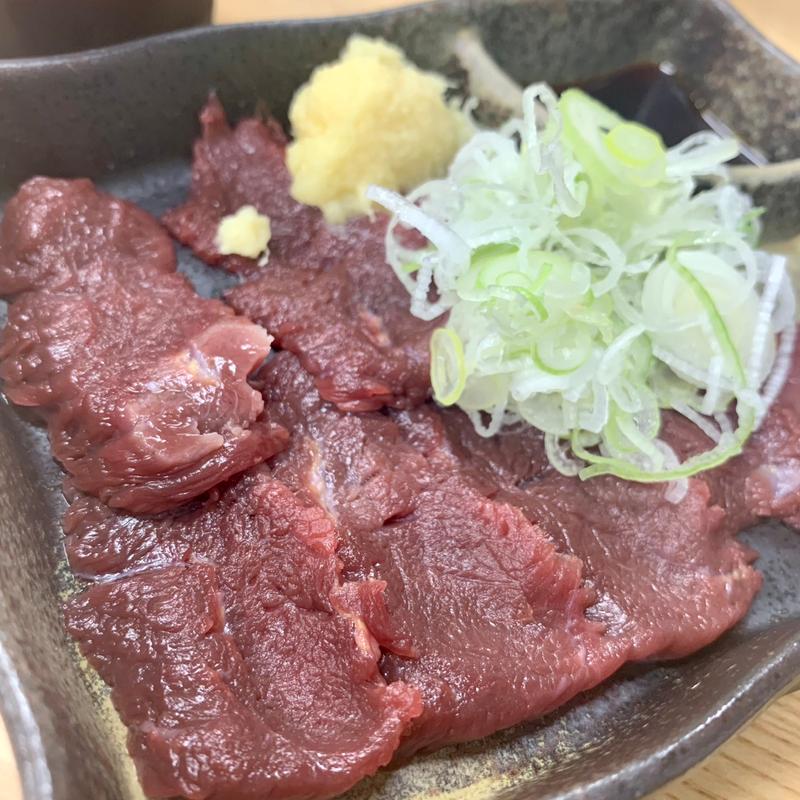 馬刺し(赤身)(そば処 おにひら本店)