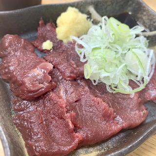 馬刺し(赤身)(そば処 おにひら本店)