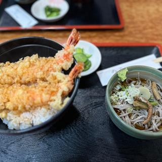 天丼セット(そば処 丸山)