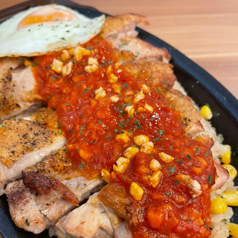 やんちゃガーリックチキン鉄板ピラフ(ガスト 大治店 )