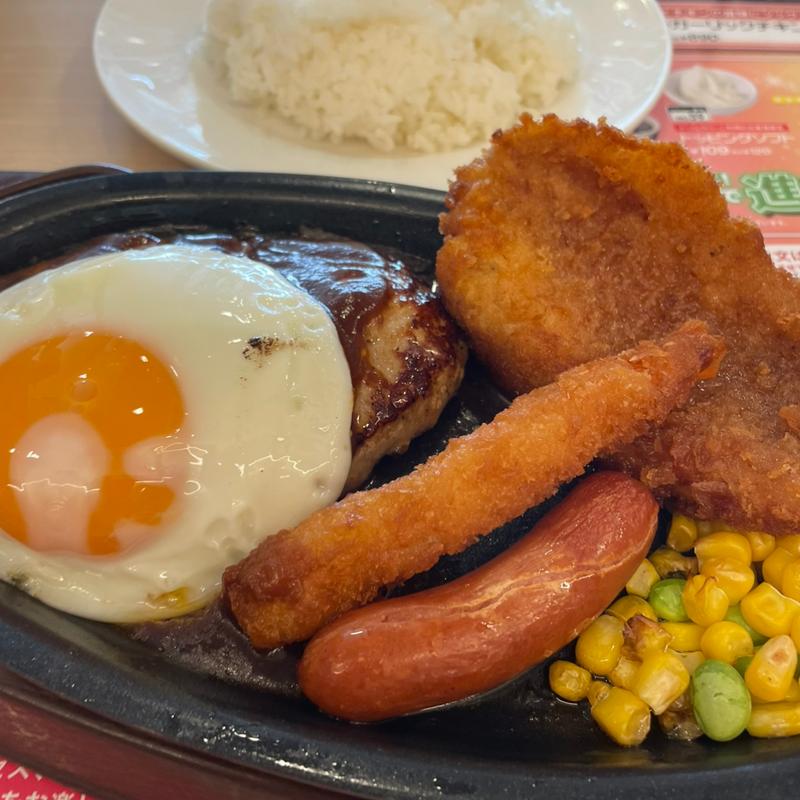 鉄板ハンバーグ元気盛り(ガスト本陣通店 （ホンジンドオリテン）)