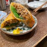 粗挽き豚とピーマンの春巻き(アゲダチ)