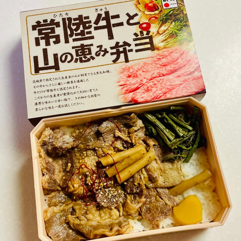 常陸牛と山の恵み弁当(駅弁屋 祭 )